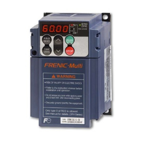 Fuji Electric FRENIC-Multi Instruction Manual
