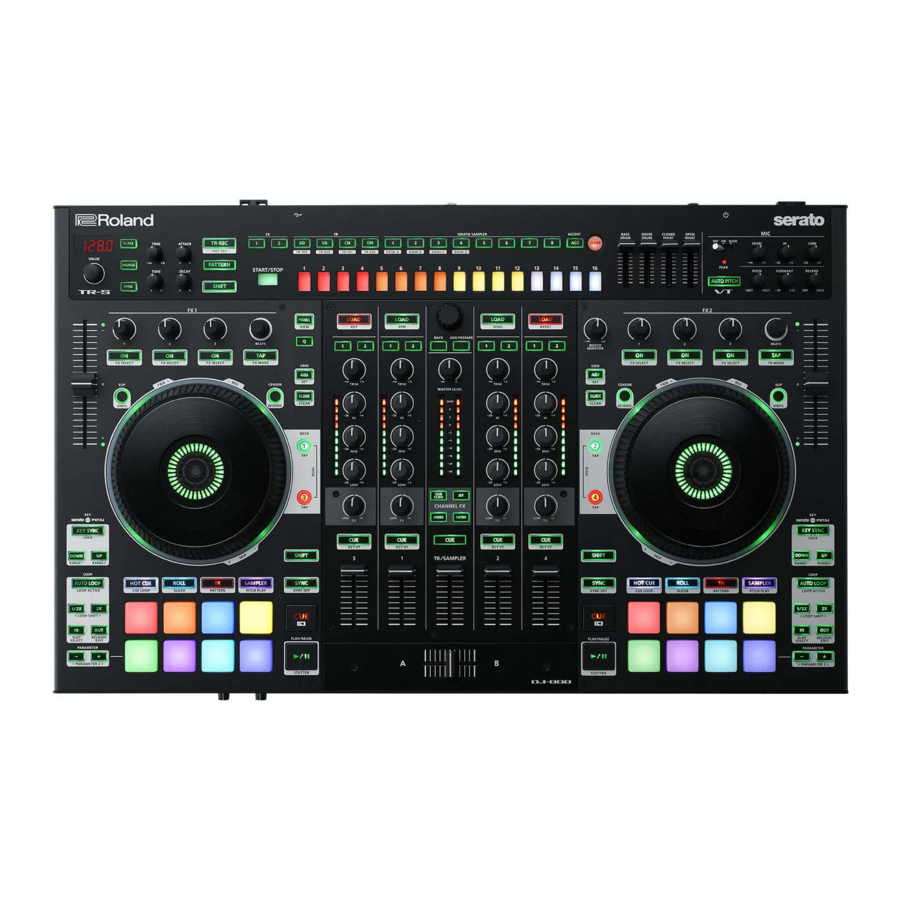 Roland DJ-808 - DJ Controller Manual