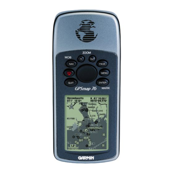 Garmin GPSMAP 76 Quick Reference Manual