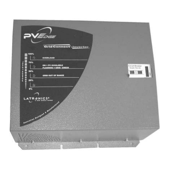 Latronics PV Edge Grid Connect Manuals