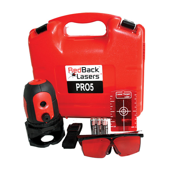 RedBack Lasers PRO5 Instruction Manual