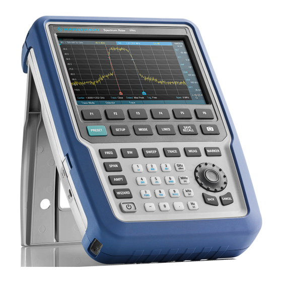 Rohde & Schwarz FPH-26G Getting Started