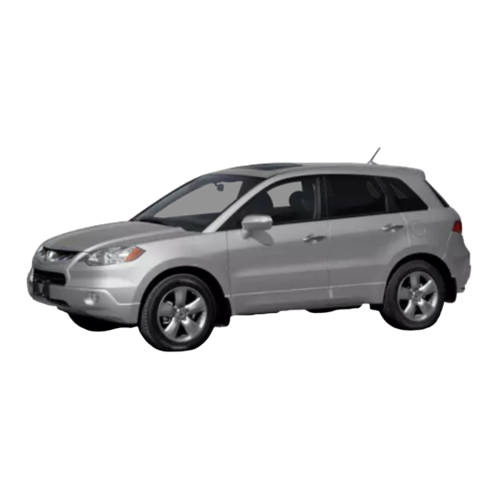 Acura 2007 RDX Manual