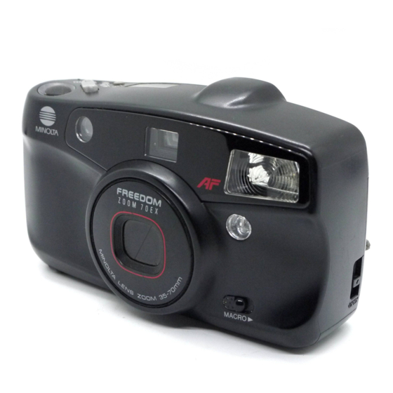 Minolta Freedom 70EX Instruction Manual