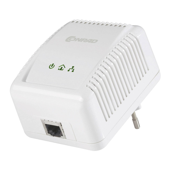 Conrad Powerline Adapter PL85D User Manual