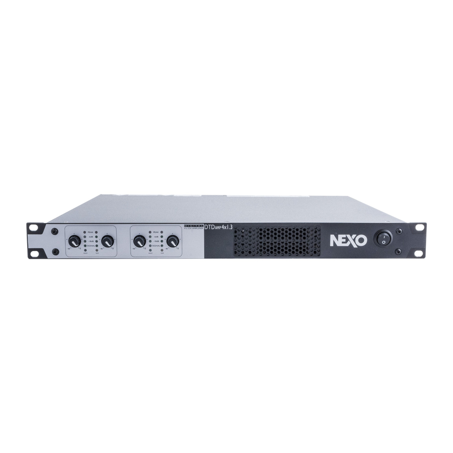 Nexo DTDAMP4x0.7 User Manual