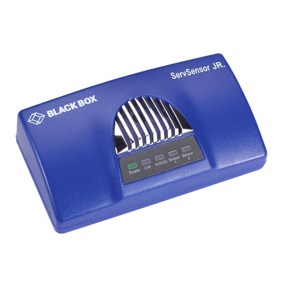 Black Box ServSensor JR EME102A Manual