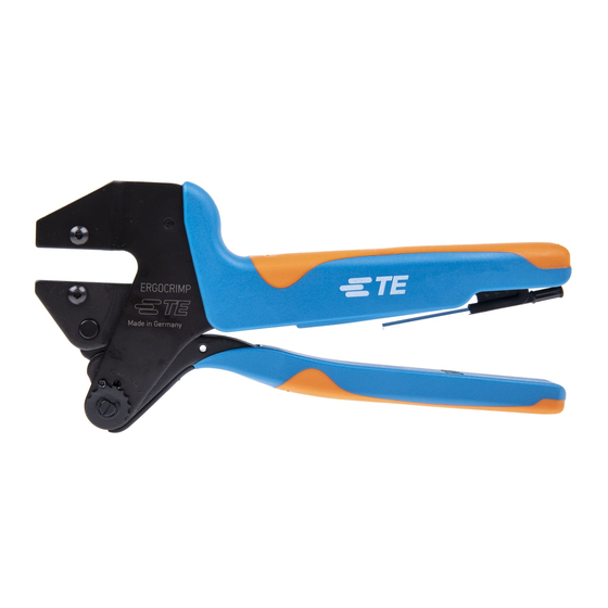 TE Connectivity ERGOCRIMP Instruction Sheet