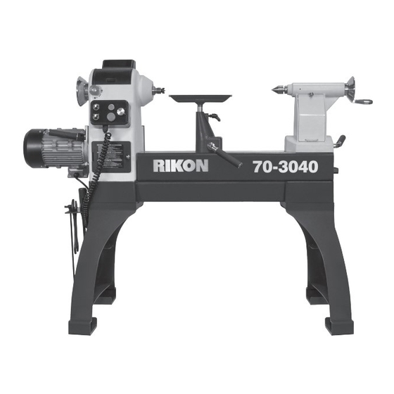Rikon Power Tools 70-3040 Operator's Manual