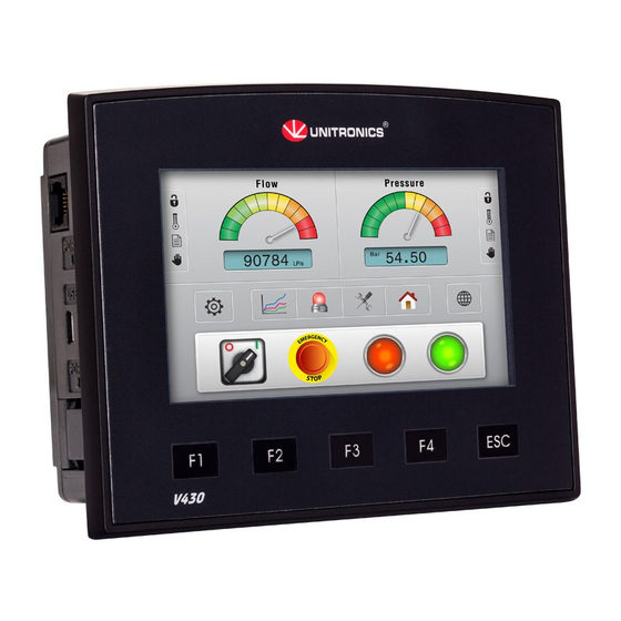 Unitronics Vision V350-R34 Installation Manual