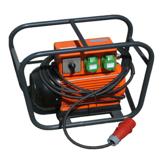 User Manuals: Altrad Belle BGF 20 Frequency Converter