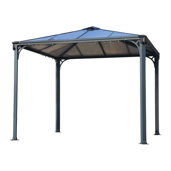 Palram Palermo-Gazebo 3000 Assembly Instructions Manual