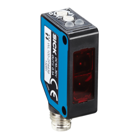 SICK WL100-2 Photoelectric Sensors Manuals