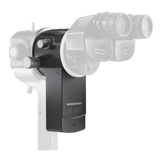 Haag-Streit IM 900 Installation Manual