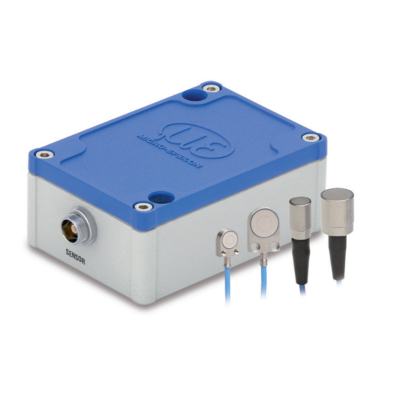 MICRO-EPSILON capaNCDT 6110 Quick Manual