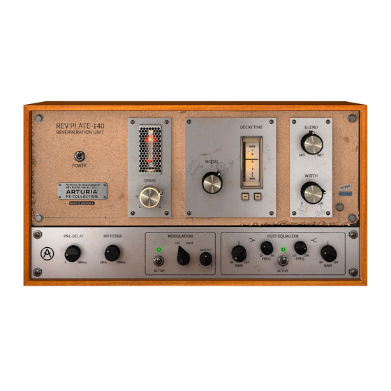 Arturia Rev PLATE-140 User Manual