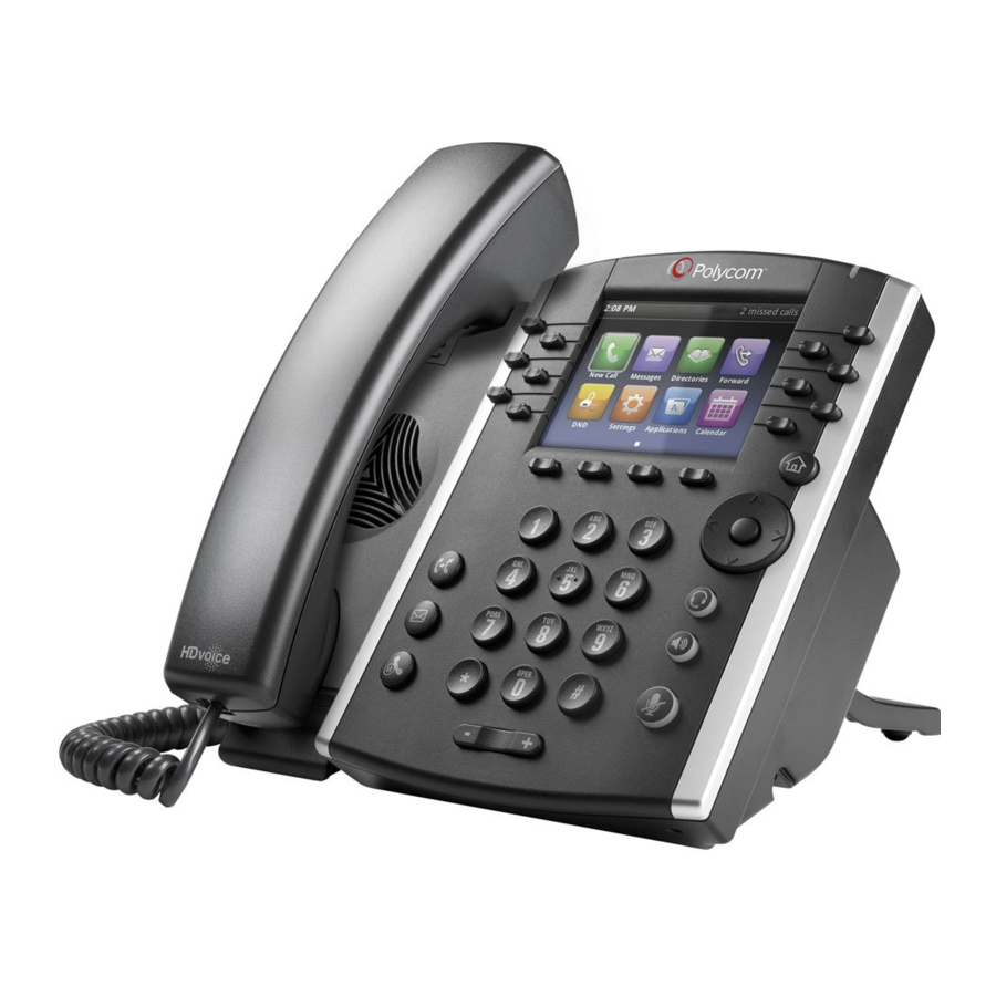 Polycom VVX 400 Series Manual
