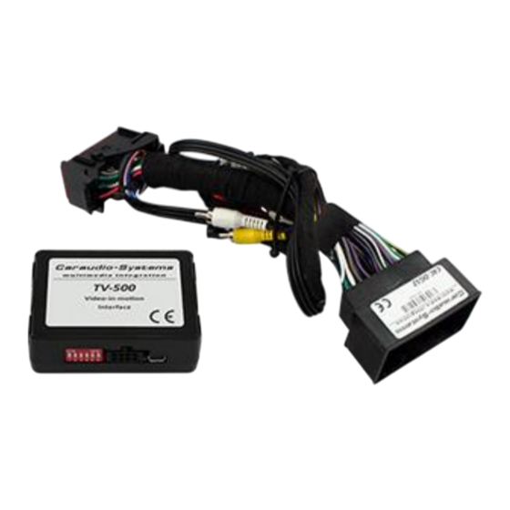 Caraudio-Systems TV-Free TF-UCON52 Manual