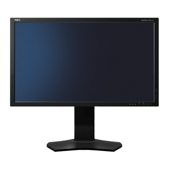 NEC MultiSync PA231W User Manual