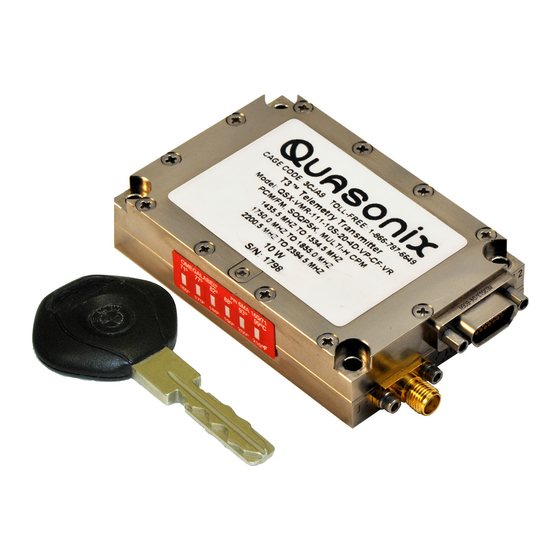 Quasonix TIMTER QSX-V Series Installation And Operation Manual