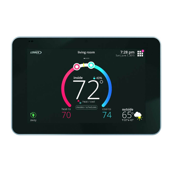 Lennox iComfort Quick Start Manual