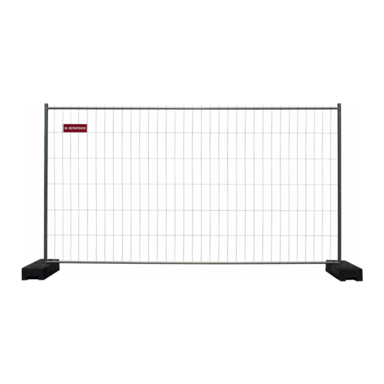 Betafence Mobile Fence Installation Manual