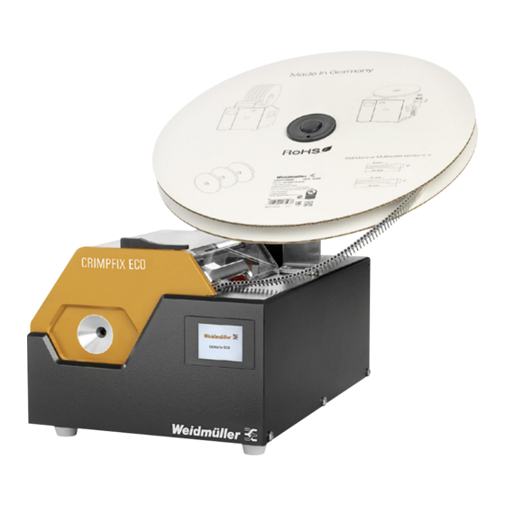 Weidmüller CRIMPFIX ECO Manuals