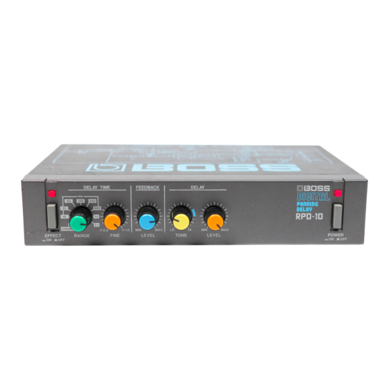 Boss RPD-10 Instructions Manual