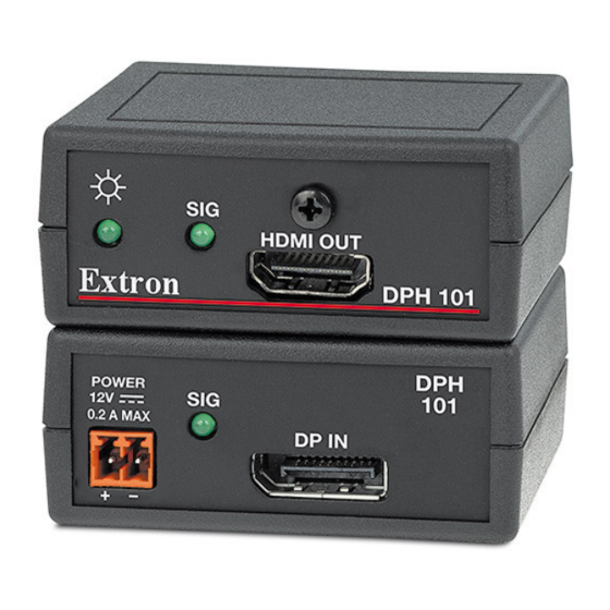 Extron electronics DPH 101 User Manual