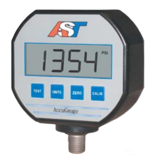 AST AccuGauge AG200 Manual