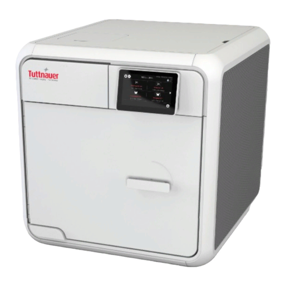 Tuttnauer T-Edge 11 Tabletop Autoclave Manuals