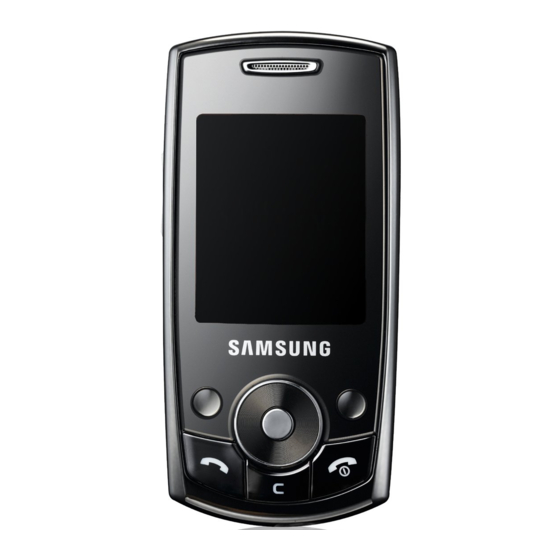 Samsung SGH-J700 User Manual