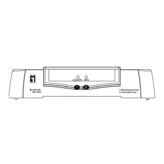 LevelOne FBR-1100TX User Manual