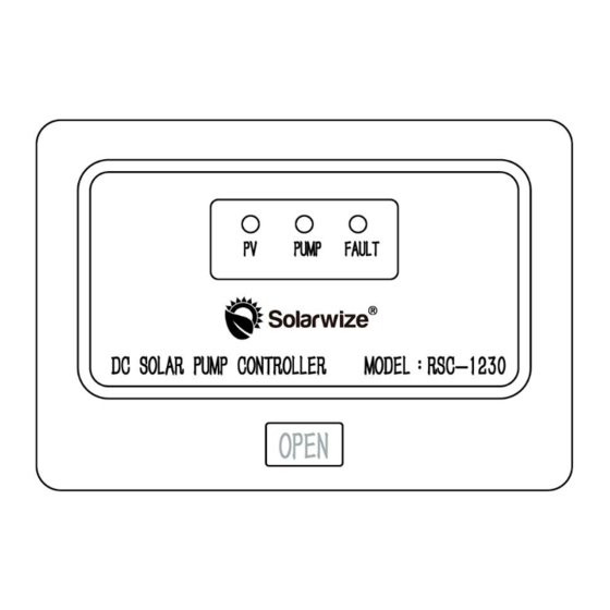 Solarwize RSC-PV1230 User Manual