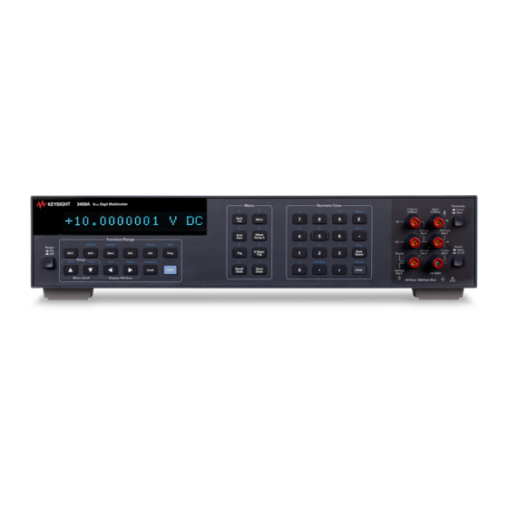 Keysight 3458A Assembly-Level Repair Manual