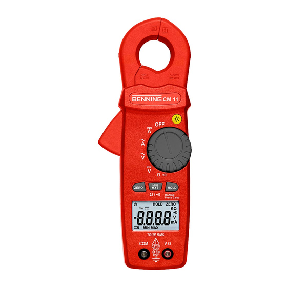 Benning CM11 Operating Manual