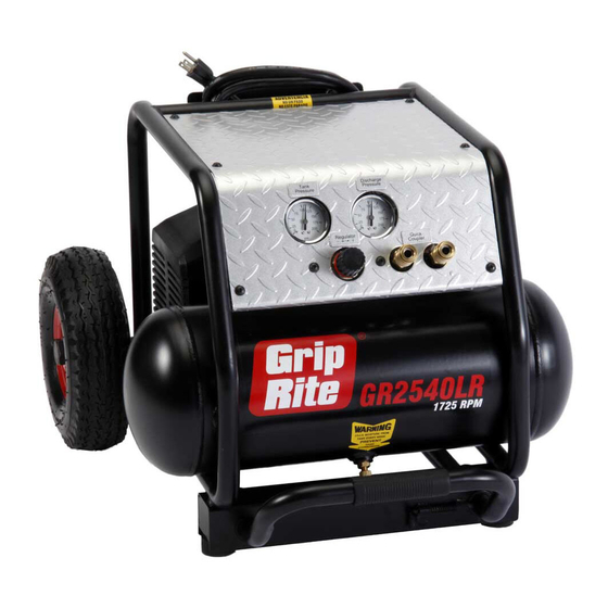 Grip Rite GR2540LR Operating Manual And Parts List