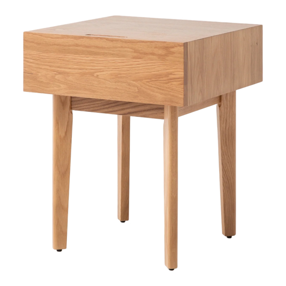 Tuft & Needle Nook Nightstand Care & Assembly Instructions