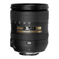 Nikon AF-S DX NIKKOR 16-85mm f/3.5-5.6G ED VR User Manual