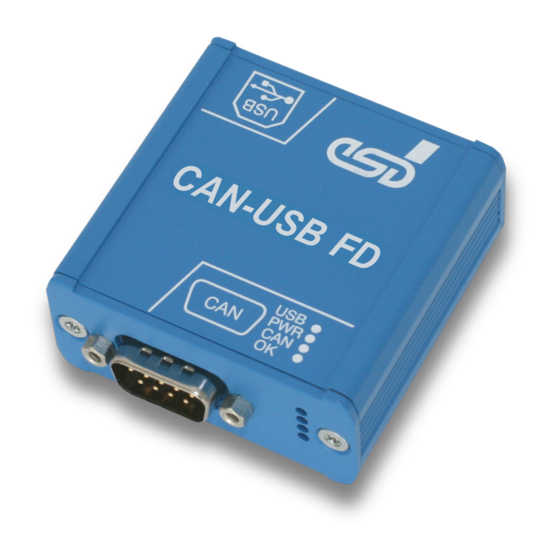ESD CAN-USB/3-FD Hardware Manual