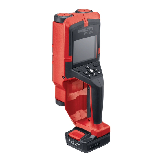 User Manuals: Hilti PS 85 Wall Scanner