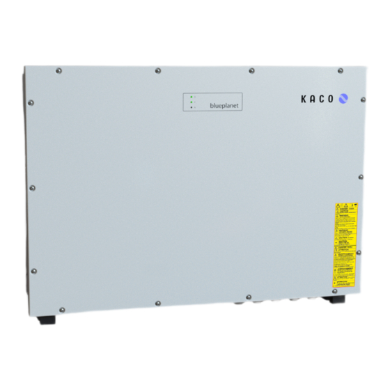 Kaco blueplanet 100 NX3 Manual