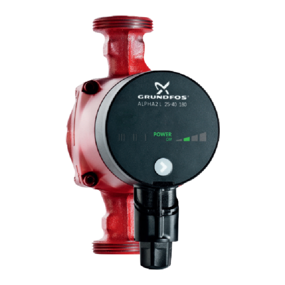 Grundfos alpha2l Installation And Operating Instructions Manual