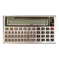 Sharp PC-1260 Service Manual