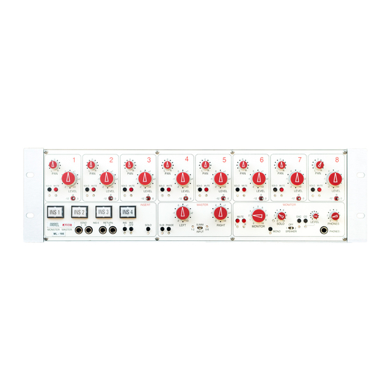 User Manuals: Arrel Audio ML-166/8 Summing/Console