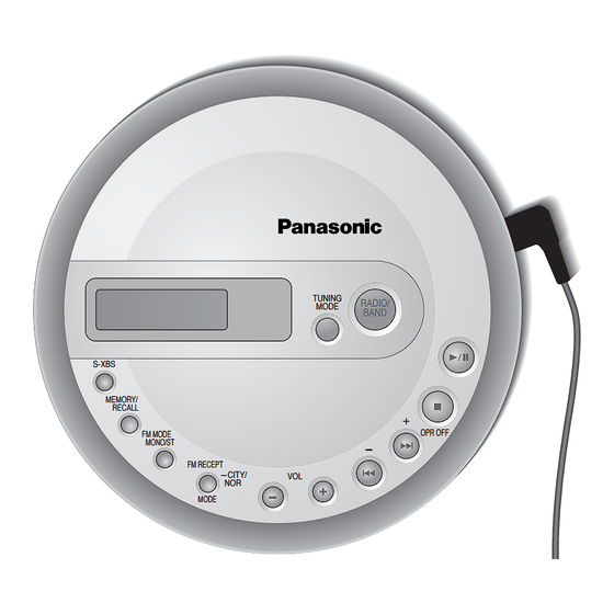 Panasonic SL-J600V Operating Instructions Manual