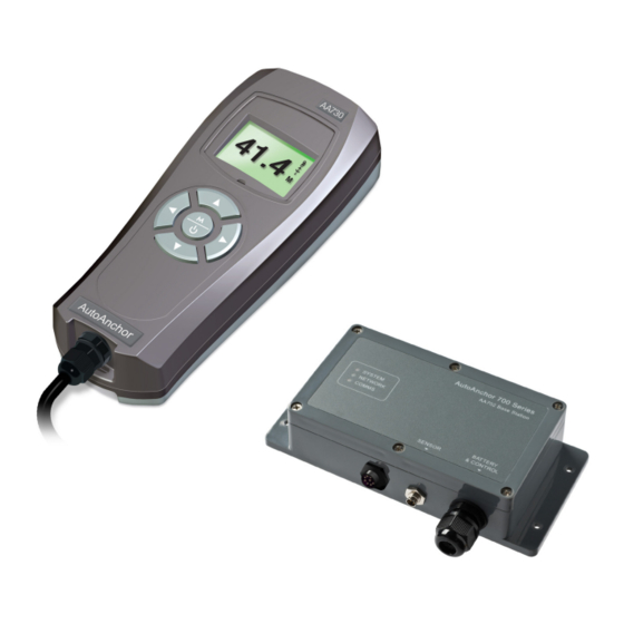 AutoAnchor 730 Quick User Manual