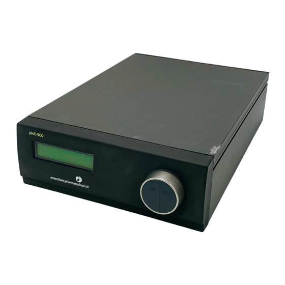 Amersham Pharmacia Biotech AKTA design pH/C-900 Manuals