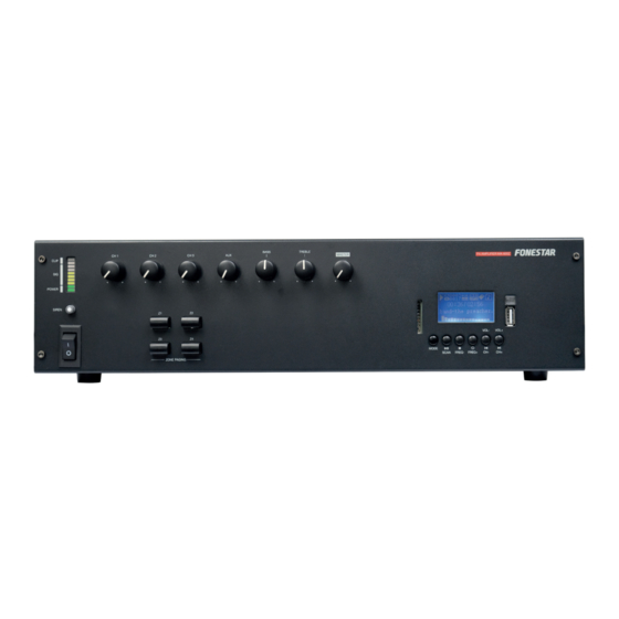 User Manuals: FONESTAR MA-600Z Multi-Zone Amplifier