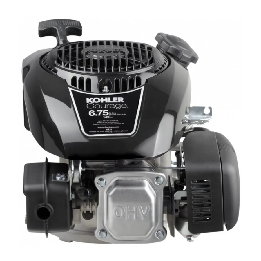 Kohler Courage XT-6 / XT6.5 / XT6.75 / XT-7, XT8 Manual